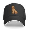 Cartoon Golden Retriever Resin OrnaUnisext Hip Hop Hat Fashion Outdoor Sports Sandwich Baseball Cap