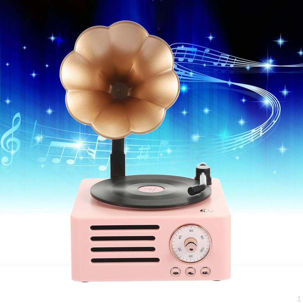 Turntable .0 All Gramophone Speaker for Decoration Office Christmas