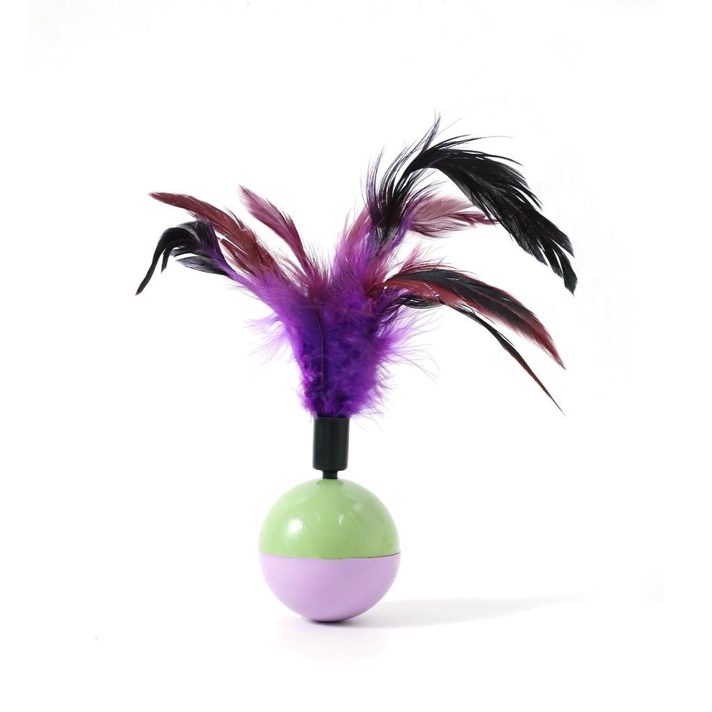 Pipi Tao Original Bee Roly-Poly Cat Teaser Toy with Stick