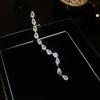 1 Pcs Elegant Zircon Earrings Luxury Clip-On Earrings Dangle Earrings  Women's Jewelry Accessory