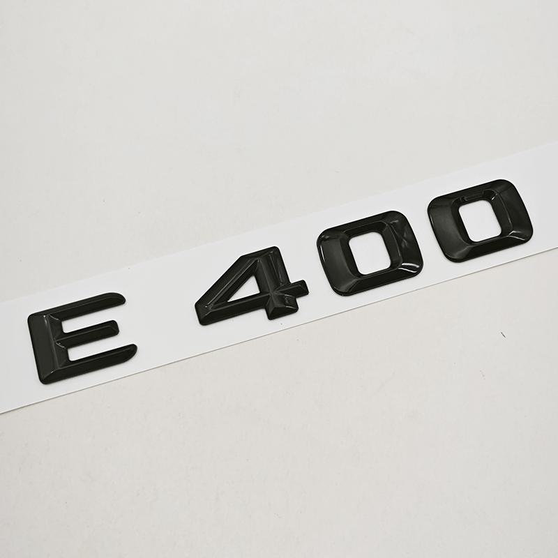 3D ABS Car Letter Logo E400 E450 4MATIC Rear Trunk Sticker Emblem For Mercedes Benz E Class E400 E450 W213 Auto Tail Accessories