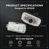 2pcs/set No Fade 3D LED Car Door Welcome Light Car Door Logo For Nissan Nismo Almera Tiida Juke Teana Qashqai 350Z 370Z GTR X Trail T32 T31
