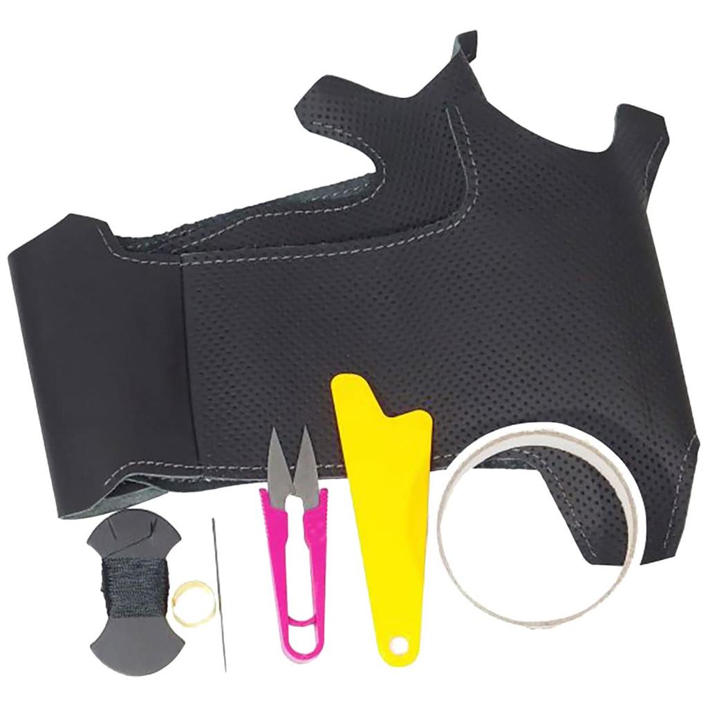 Copen momo steering wheel genuine leather wrapping BS Design gray silver kit, 1BS1D25,