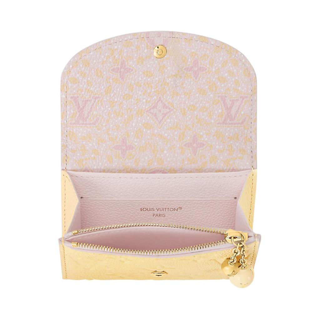 Louis Vuitton Rosalie Monogram Empreinte Leather Wallet Women Wallet Gold Light-Yellow M28986