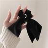 Vintage Velvet Bow Scrunchie Rabbit Knot Hair Rope Ribbon Elastic Ponytail Holder Hair Tie Solid Hair Accessories Winter