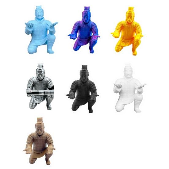 Decorazione da Scrivania Guerriero di Terracotta, Portapenne Soldato Stampato 3D per Ufficio, Portapenne Creativo Guerriero Antico, Ornamento Regalo per Home Office