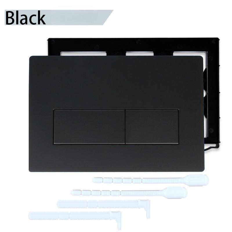 Black Dual Flushing Actuator Toilet Push Buttons Concealed Wall-mount Tanks Flush Pannels Replacement Part for Sigma Bathroom