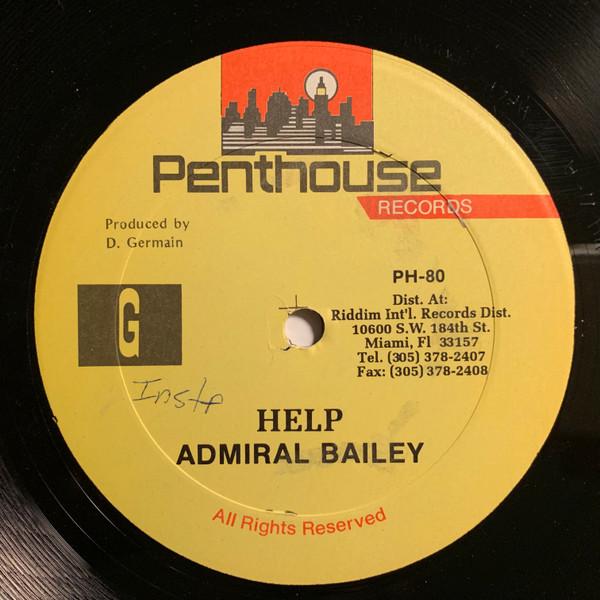 12inch Record ADMIRAL BAILEY - Help PH80 Penthouse Recor US Reggae, Ska & Dub Used