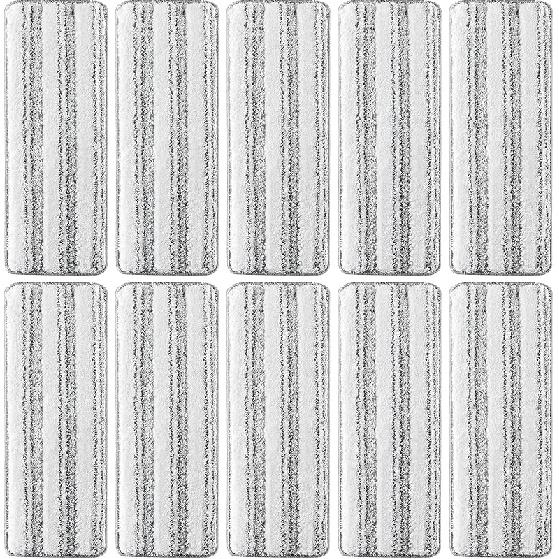 10Pcs Joymoop Mop Replacement Pads, 13 * 4.9'' Universal Mop Pads Mop Head Refills Washable Wet Mop, Compatible with Most 11-13” Size Mops