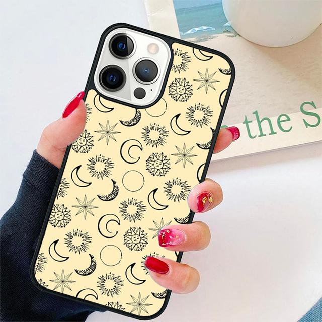 Vintage moon sun stars celestial Cover For iPhone 17 Air 15 16 14 13 12 Pro Max 11 Pro Max Plus Phone Case Coque