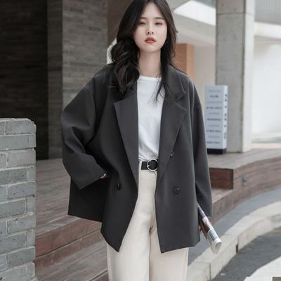 Giacca da donna dalla vestibilità ampia con stile casual Hong Kong per la primavera e l'autunno
