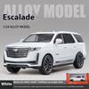 1:24 Cadillac Escalade SUV Alloy Car Die-cast Metal Model Business Car Sound and Light Desktop Collection Decoration Gift Boy Display Ornaments
