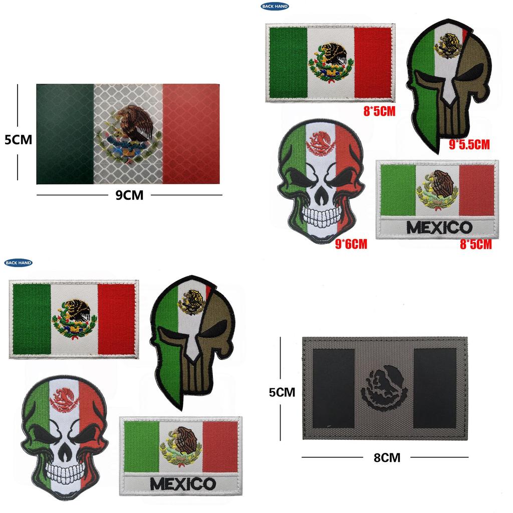 Aotddor Mexican Flag Arm Patch For Outdoor Sports V90415