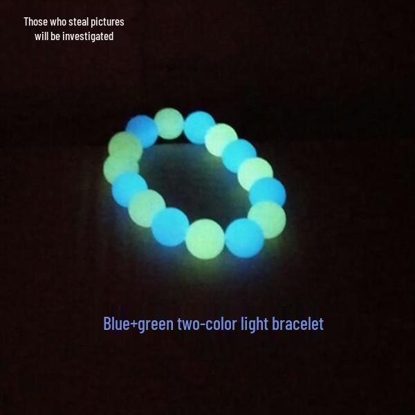 Świecąca w ciemności bransoletka dla par - Fluorescencyjny kamień Nocna Perła dla mężczyzn i kobiet