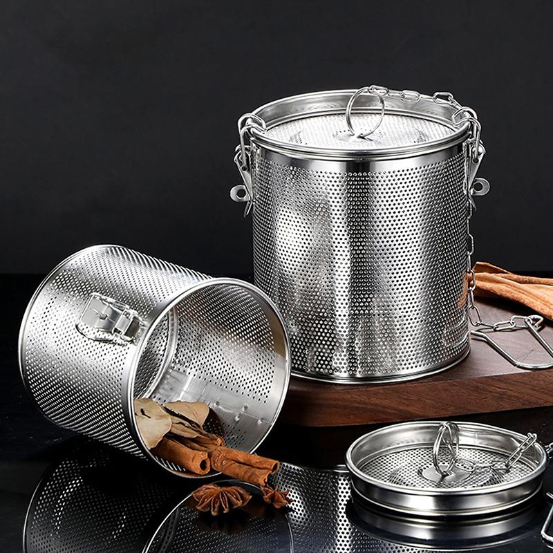Stew Marinade Basket With Hook Loose Tea Strainer Seasoning Baskets Vegetable Useful Filter Stainless Steel Household Spice Can