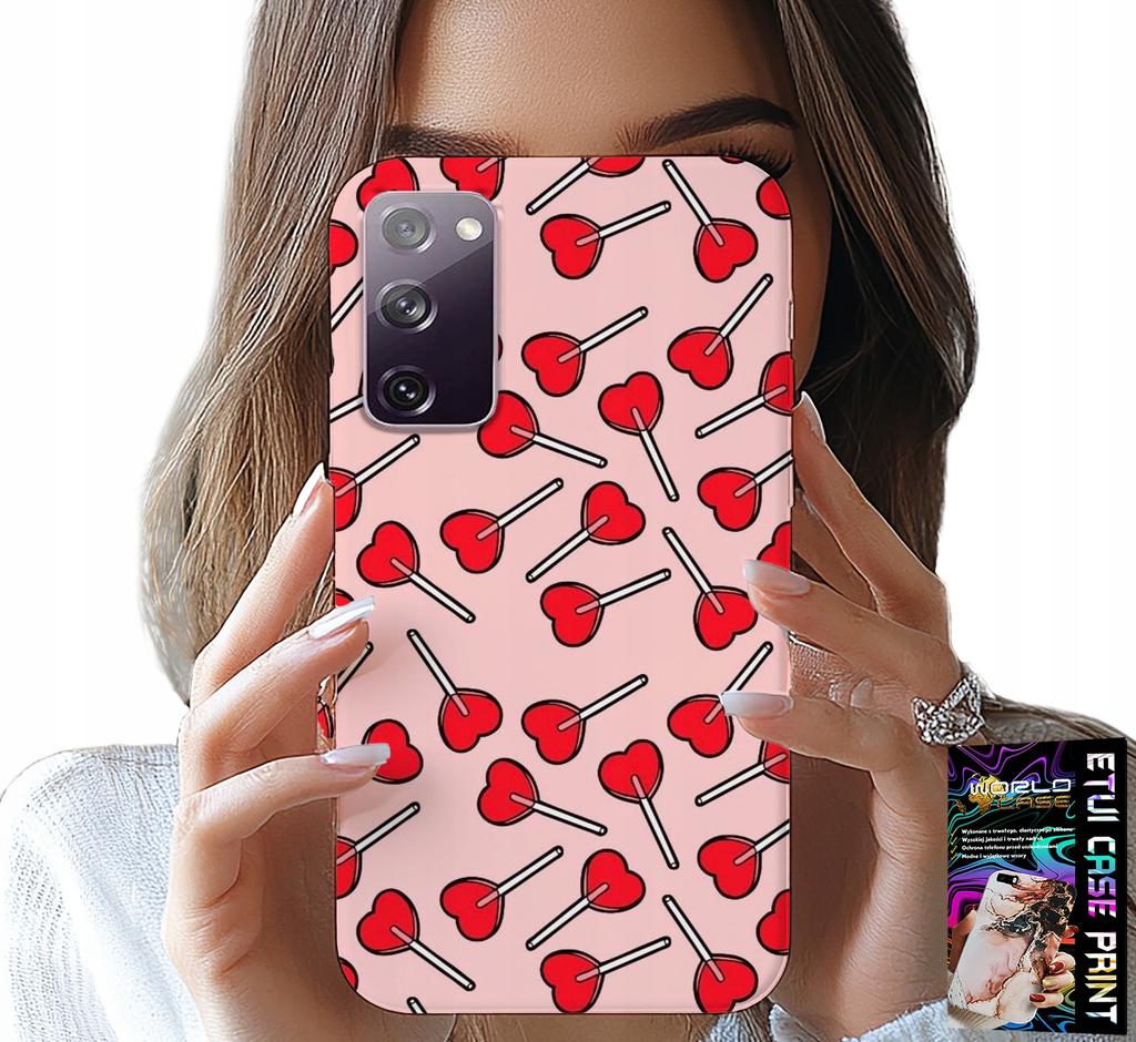 Etui Do Samsung Galaxy S20 Fe - Kobiece, Modne Wzory Lizaki W Serca Case