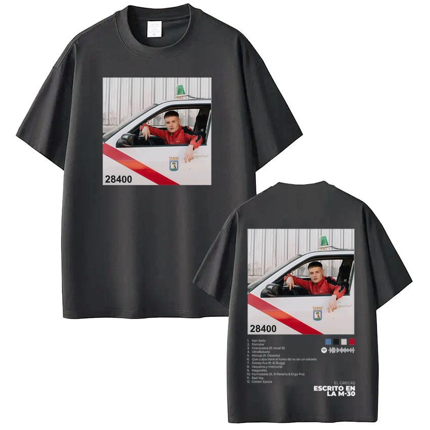 Rapper Grecas Tour Album Print Tshirts Men Women Fashion Luxury Tshirt Casual Short Sleeve Cotton High Quality Tee Shirts