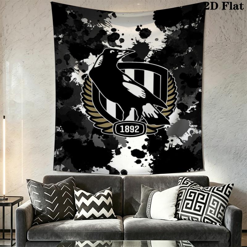 Collingwood Wall Tapestry Aesthetic Wall Hanging Printed Fabric Blanket Decorative Tapestries for Bedroom Living Room Home Decor