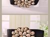 Autumn Winter Women's Rhinestone Elastic Waist Leather Belt with Skirt Decoration and Down Jacket Waistband.