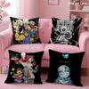 Game U-Undertale Cushion Cover Summer Coolness Linen Fabric Double-Sided Printing Pillow Case Sofa Home Decor Gift