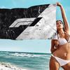 Racing Car F1 Microfiber Printed Beach Towel Mountain Climbing Yoga Beach Swimming Running Absorbent Soft Towel