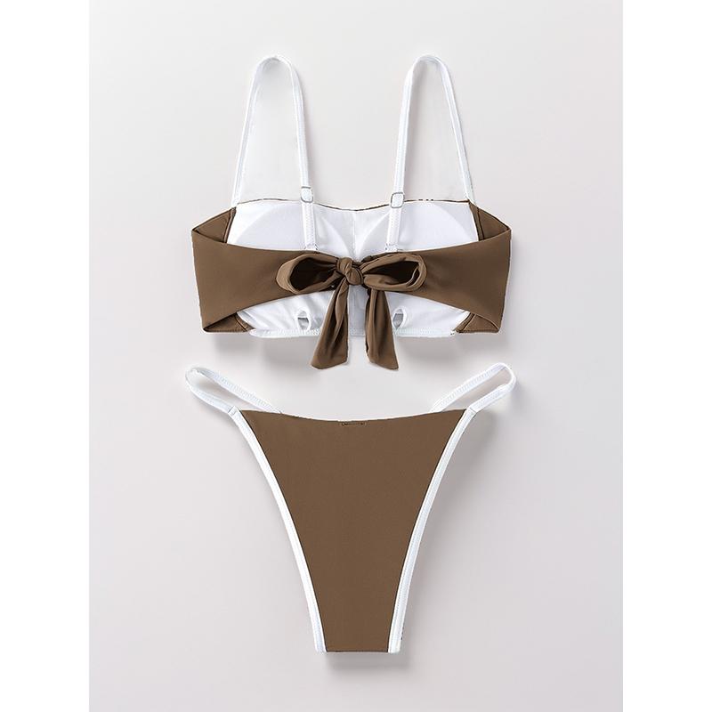 Sexy Bikini Set Women Halter Push Up Micro Swimsuit Summer Cut Out Bathing Suit Thong Swimwear Biquini