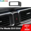 For Mazda CX5 CX-5 KF CX-8 2017-   2024 Carbon Car Center Console Warning Light Lamp Cover Trim Interior Accessories