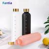 Garrafa de 1L com marcador de tempo 32 OZ motivacional reutilizável fitness esportes ao ar livre viagem à prova de vazamento sem BPA plástico fosco