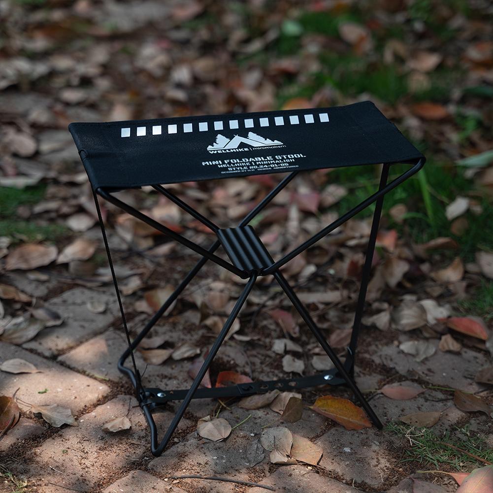 Portable Folding Stool Waterproof Outdoor Camping Stool High Load-Bearing Collapsible Travel Stool for Hiking Backpacking
