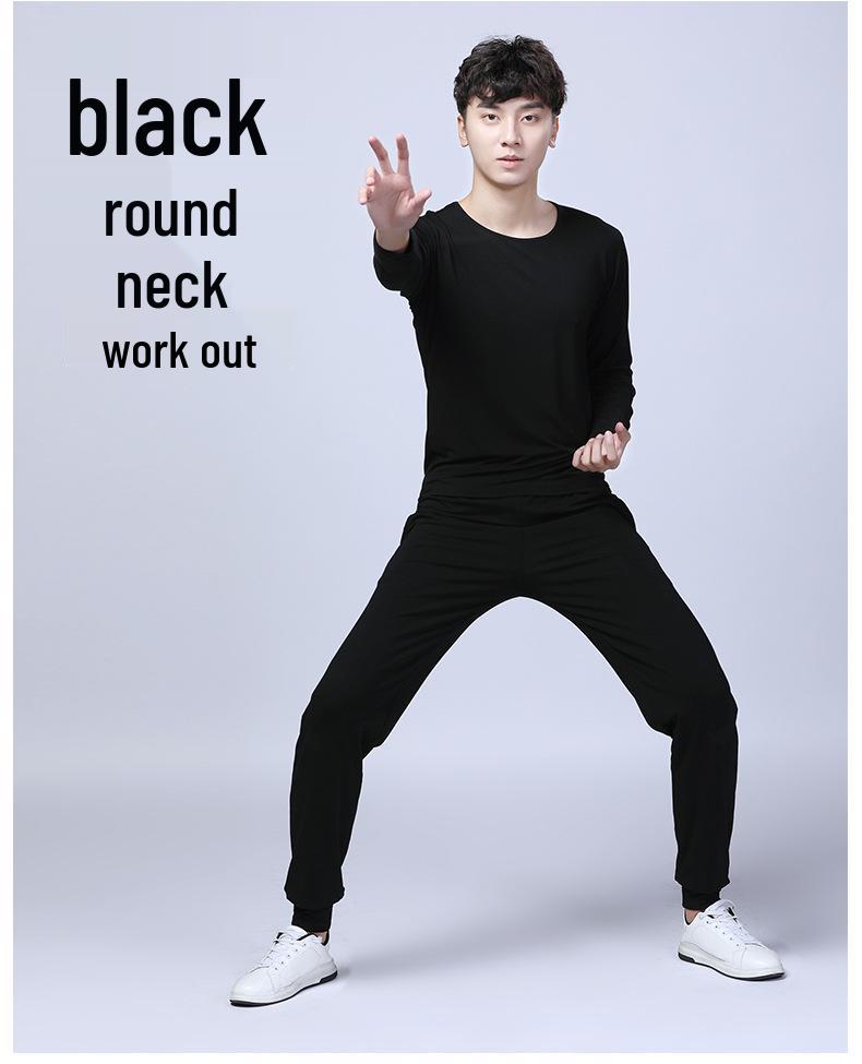 Men's Modal Fitness & Dance Suit - Breathable Sportswear for Yoga, Aerobics, and Training
