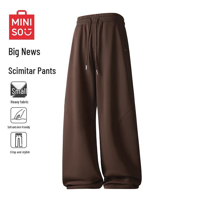 MINISO Men s Heavyweight Loose Fit Straight-Leg Casual Pants XL