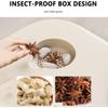 Dog food storage containers, airtight storage boxes for pet treats, semi-transparent dry food storage bins