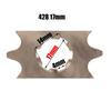 Front Engine 428# 17mm 10T-19T Sprocket For KAYO BSE SSR SDG Dirt Pit Bike ATV Quad Go Kart Moped Buggy Scooter Motorcycle