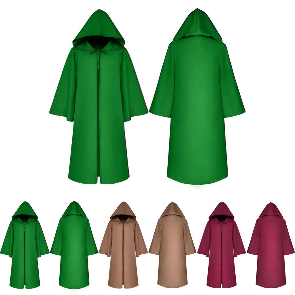 Premium Quality Star Wars Jedi Warrior Hooded Cloak Cape Robe For Cosplay Events