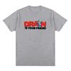 DRAIN KEWPIE FRIEND TEE . . . IS YOUR FRIEND Printing T-shirt Unisex Streetwear Hip Hop Cotton Short Sleeve Fashion Tshirts