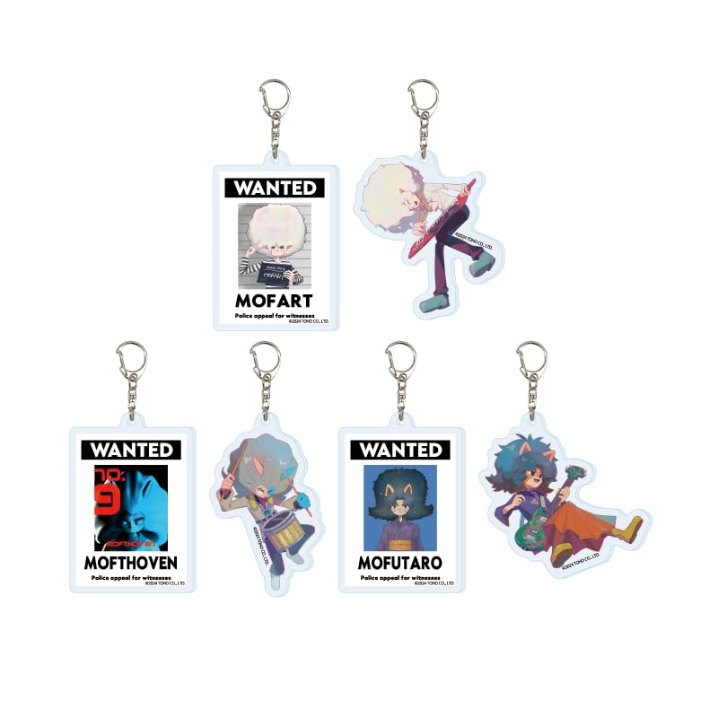 

Mofu Mofu Music Caravan 01 Acrylic Keychain Box 6-Piece