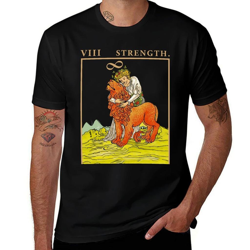Tarot Strength Tshirt Plus Size Short Sleeve Tshirt