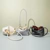 2025 Modern Chinese Cowhide Bento Crossbody & Shoulder Bucket Bag - Silver