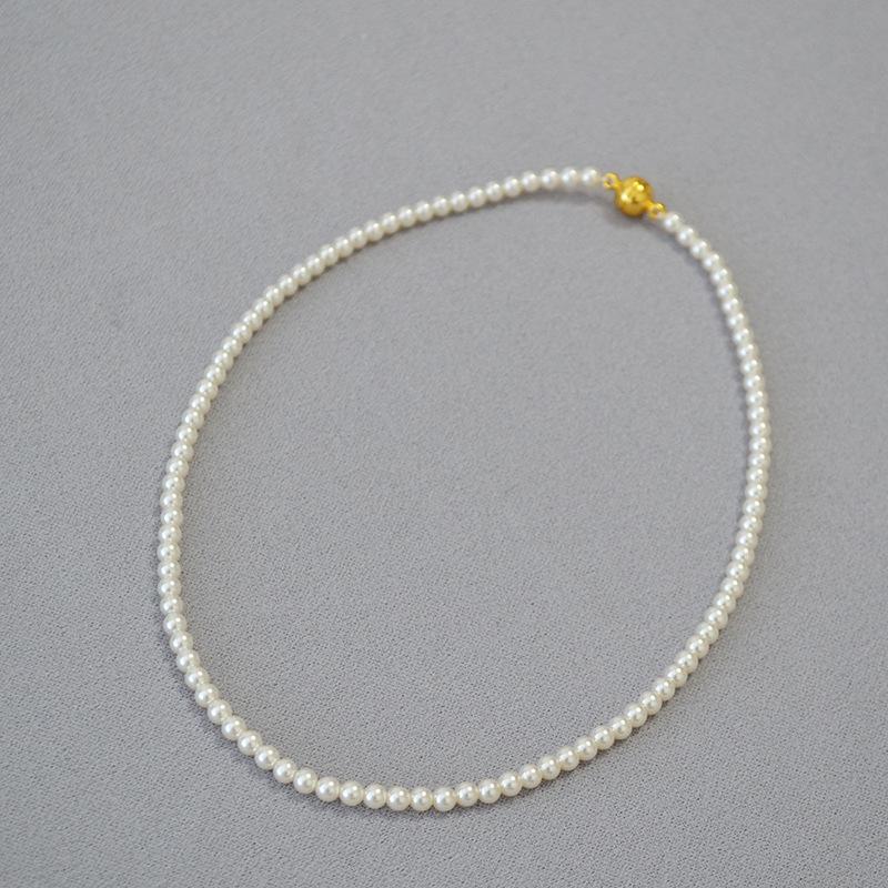 Элегантное французское жемчужное магнитное ожерелье и цепочка для свитера для женщин