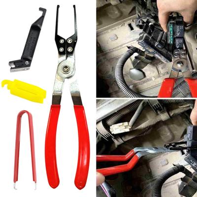Relay Puller Pliers Automotive Relays Fuses Removal Tool Slim Tip Handle Pliers for Tight
