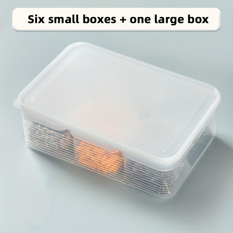 Набор из 7 шт Штабелируемые прозрачные пластиковые органайзеры с кейсом для крепежных деталей рукоделия бусин ювелирных изделий Портативный набор для хранения 5690₽