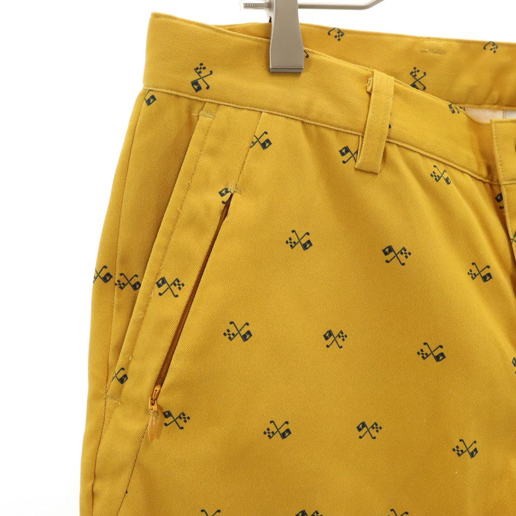 Ungetragen BEAMS GOLF Overall-Griff Season Crest Hose 46 senf Herren Gebraucht