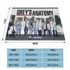 Meredith Grey Derek Shepherd Cristina Yang Blankets Grey's Anatomy Doctor Flannel Novelty Throw Blankets for Bed Lounge Decor