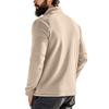 American Style Men Heavyweight Polar Fleece Outdoor Long Sleeve Stand Collar Zip Bottoming Sweatshirt