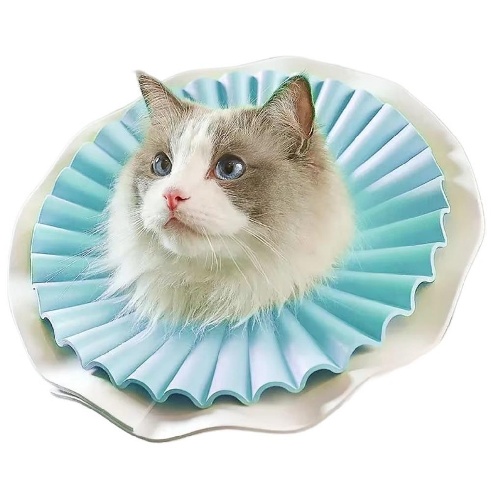 

Easy to Wear EVA Neck Protective Circle with Buckle Cat Wound Recovery Sleeve Rashes S синий