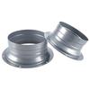 Square to Round Metal Duct Connector for Range Hood, 75-250# Clamp Connection Flange