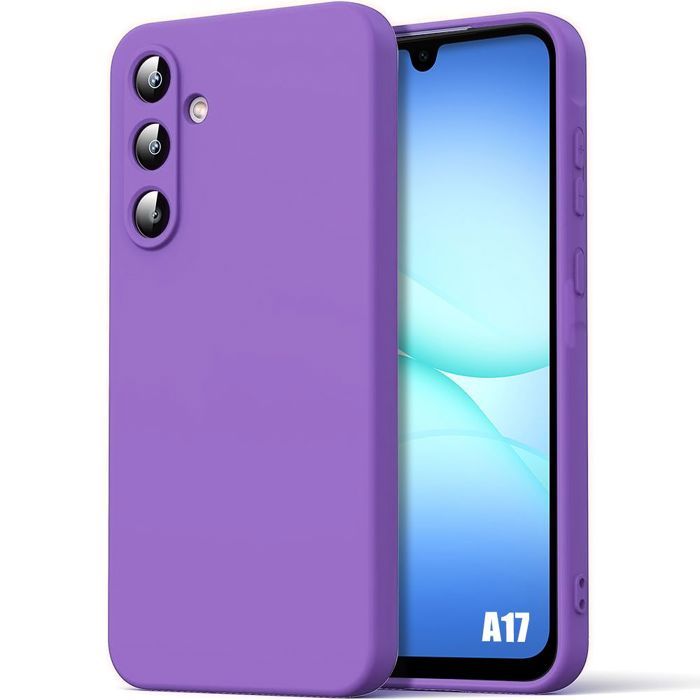 Protective Case - BOOLING - Samsung Galaxy A17 4G/5G - Thin Lightweight Shockproof Silicone - Purple