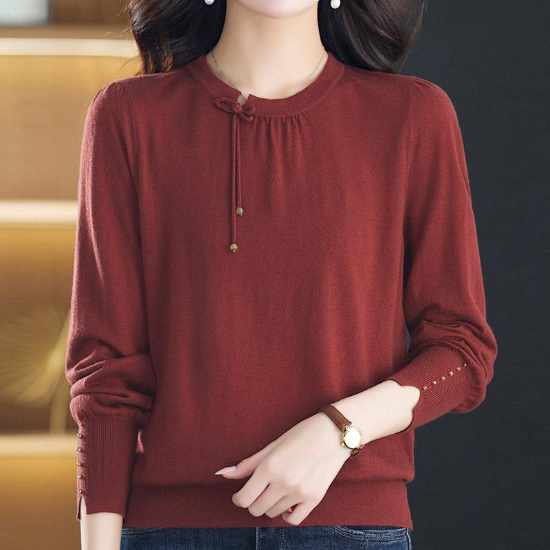 Pulovere Femei Pulovere 2025 Toamnă Iarnă Mânecă Lungă Gât O Negru Pulover Tricotat Femei Topuri Pulover JJ155