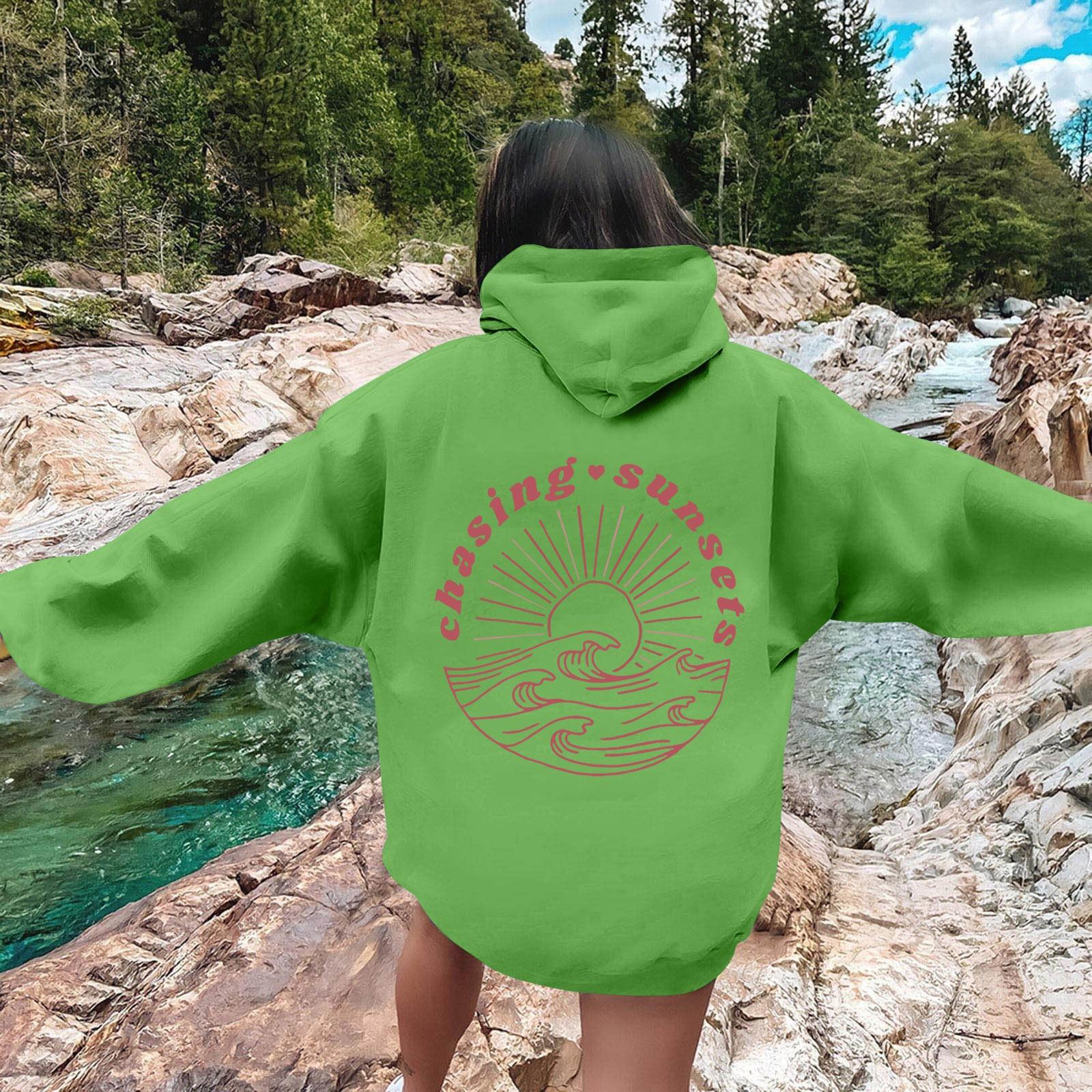 

Спортивный костюм с капюшоном, унисекс, одежда для бега, пуловер с длинными рукавами, толстовка с капюшоном S зелёный