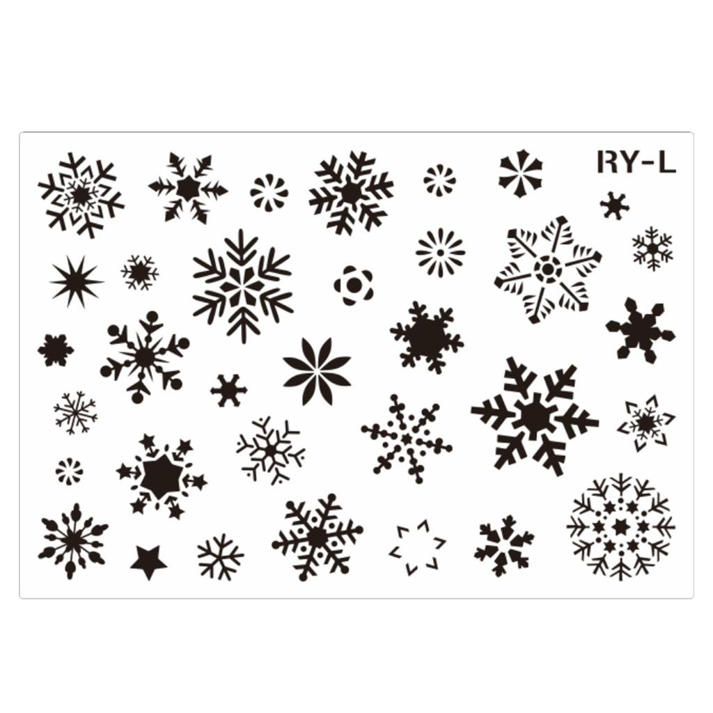 Christmas Snowflakes Painting Templates for Kid Student Art Drawing DIY Crafts